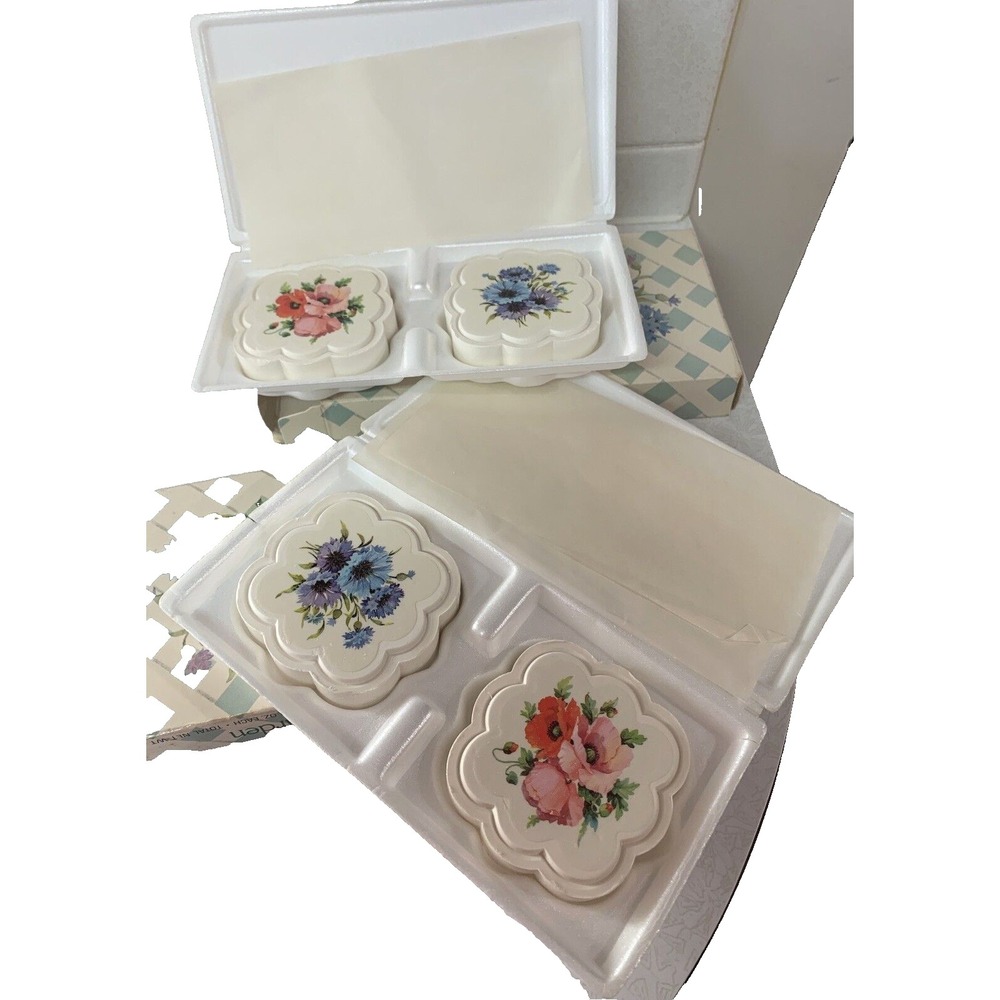 Avon COUNTRY GARDEN Fragranced Soaps Vintage New Old Stock 2 Boxed Sets Original